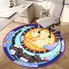 1pc Office Carpet Chair Mats Starry Night Cats Moon Perfect for Decorating Office Chairs, Living Rooms, Or Bedrooms.YDT035