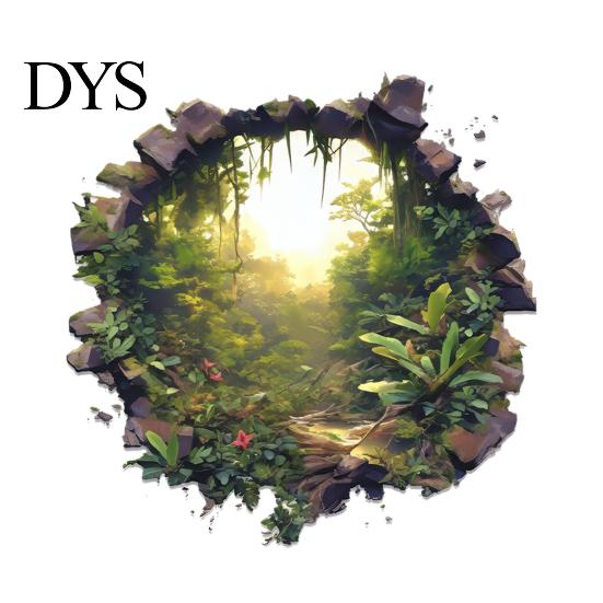 Botanical Theme Wall Covering 3D Hole Forest Sticker, Removable Green Plants Broken Decals, Self Waterproof Mural for Bathroom Adhesive Decoration