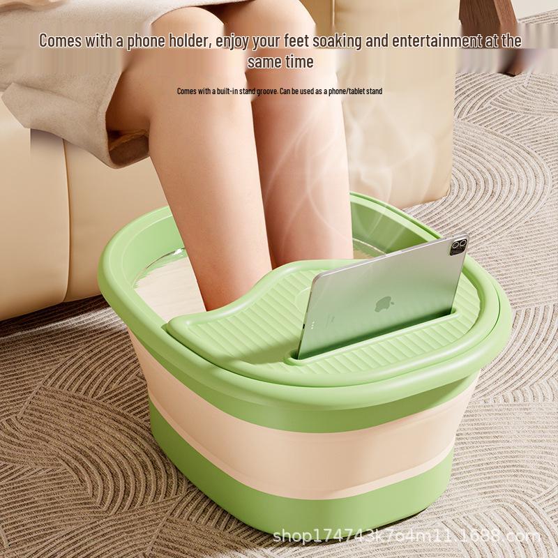 Tragbares Faltbares Fußbadbecken - Wadenhoch, Ideal für Studentenwohnheime & Heimgebrauch
