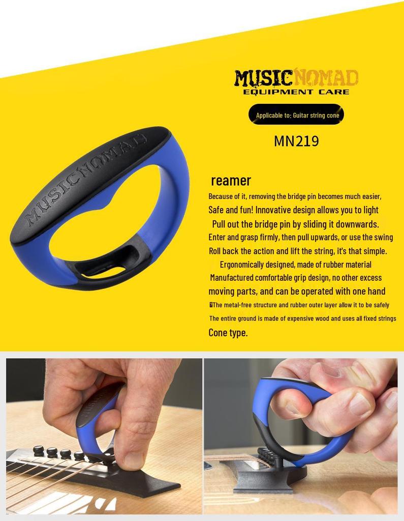 MusicNomad Guitar Care Kit: Headstock Rest, Fret Wrench, String Cutter.