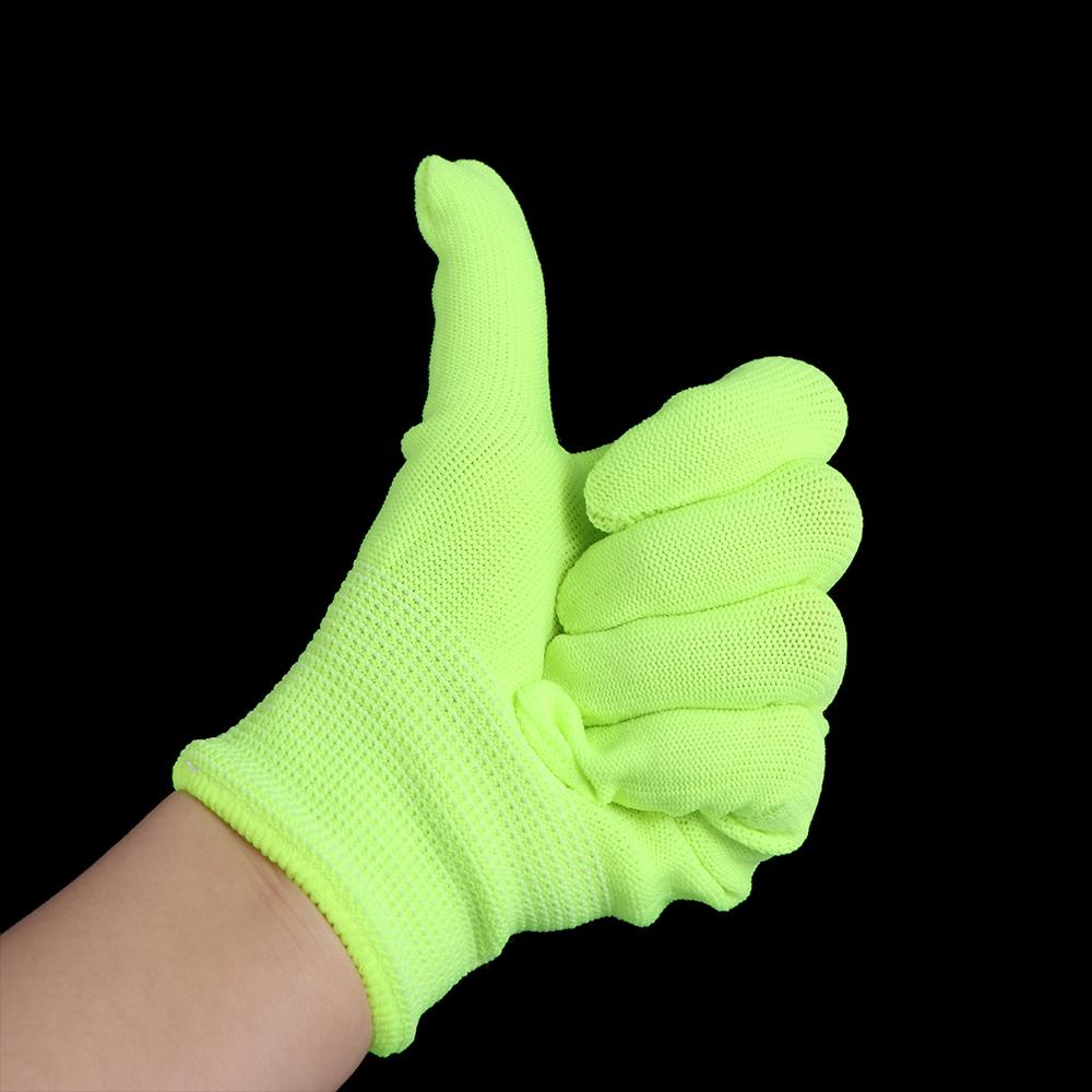 1 Pair Breathable Green Gloves Durable Neon Glove Bar Atmosphere Props Fluorescent Gloves  Nightclub