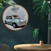 Segno di Latta Metallica per Auto d'Epoca Mini Cooper Classica Decorazione Murale per Casa Ufficio Bar Caffè