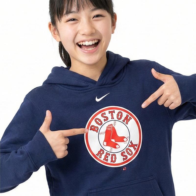 Nike x MLB Sweatshirt Children Aged 3 7 Years Old 3Z3B3SBHC-BOS