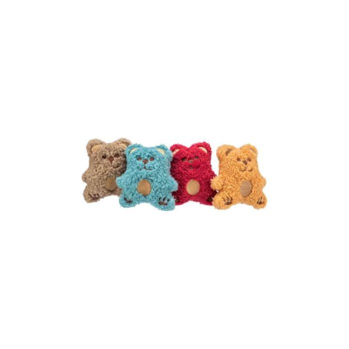 Peluche Ours avec Catnip - TRIXIE - 38x58x38 cm - Assorti - Pour chats - Catnip intégré - Jouet interactif