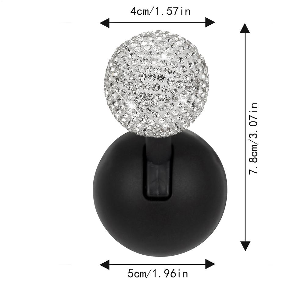 Car Engine Start Stop Button Ball-Bar Decorative One-Button Start Rhinestone Ball-bar Rocker Joystick Car One-Button Start