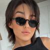 Retro Cat Eye Sunglasses Women Uv400 Protection With Polarized Frame For Street Style And Parties
