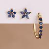 3PCS Stainless Steel Zircon Cartilage Flower Piercing Ear Stud Earring For Women Helix Tragus Engagement Birthday Jewelry Gift