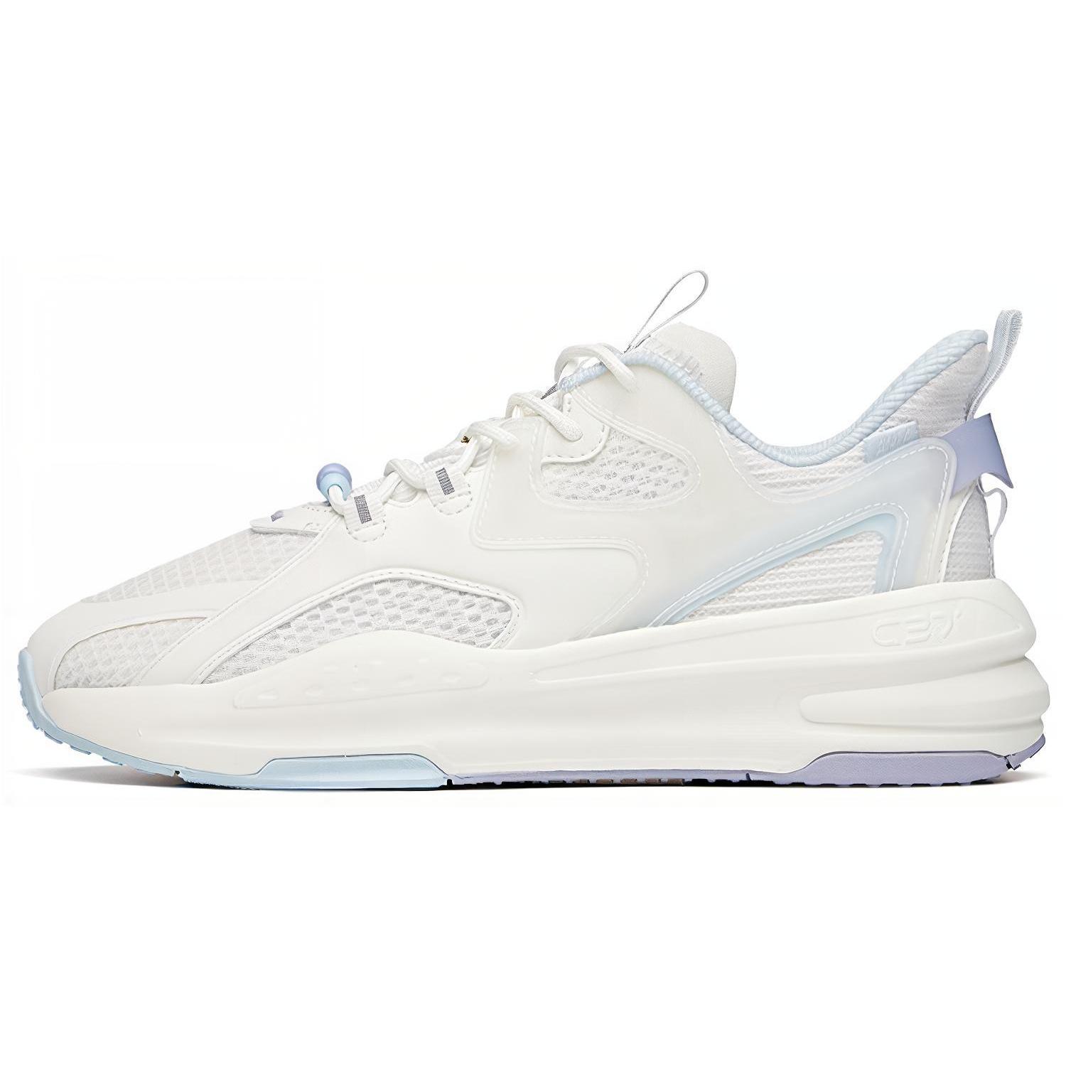 

new Anta Life Collection Cushioned Wear-Resistant Lightweight Low-Top Running Shoes Women s White Purple Blue 36