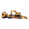 RC Semi Truck Excavator Toy Set Educational Dual Remote Control Battery Powered 2 In 1 Construction