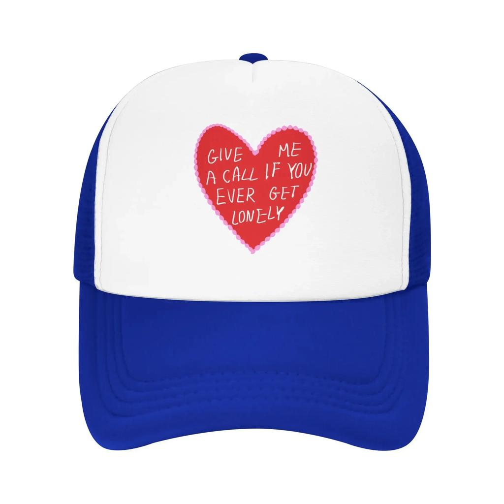 Give Me a Call if You ever Lonely From Troye Sivan Travel Mesh Baseball Caps Men  Unisex Female Beach Sun Hat Trucker Cap