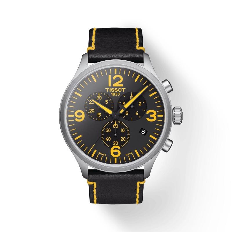 

Tissot Leather Strap Men s Fashion Watch T116.617.16.057.01 коралові темного кольору