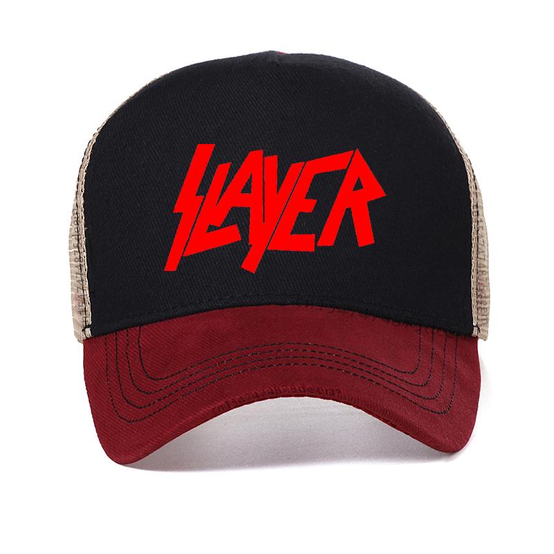 SLAYER Rock Baseball Cap Summer Men Women Mesh Trucker Hat Cotton Casquette Snapback Hats