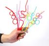 10pcs Colorful Plastic Drinking Straws Crazy Curly Drinking Straws Colorful Unique Flexible Drinking Tube Kids Birthday Party