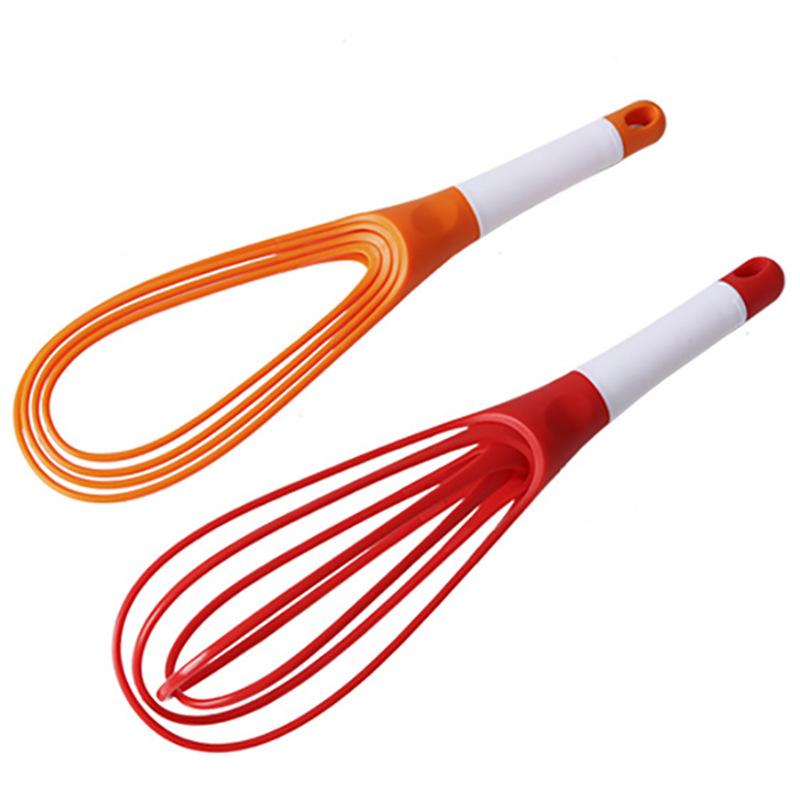 Multifunctional Manual Rotating Whisk with Folding Storage