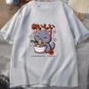 Japanese Cuisine Themed Cartoon Printing T Shirt Men/Women Tops Tees Summer Cool Loose Short Sl
