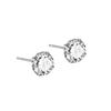 2Pcs Women's Simple Stud Earrings for Healing the Ear Canal Bone Piercing with Diamond Earrings