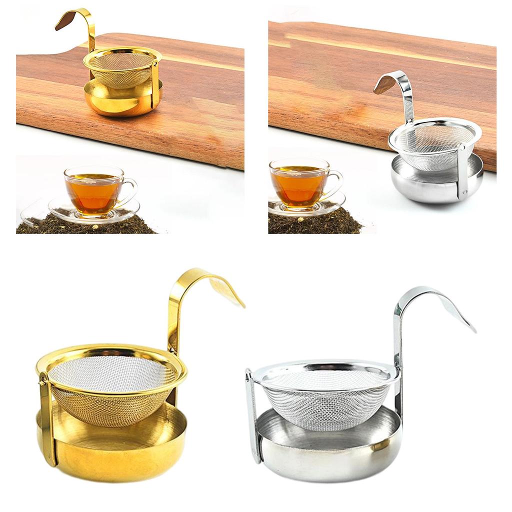 Rotating Tea Strainer with Handle 304 Stainless Steel Kitchen Tool Teaware Tea Filter Kitchen Home Bar
