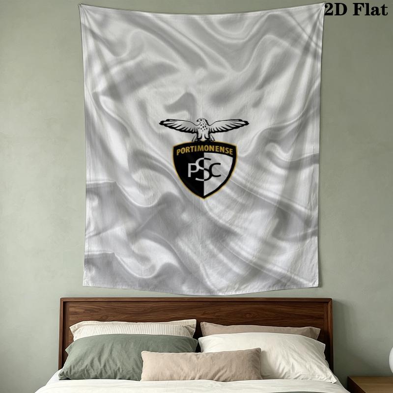 Tapeçaria de Parede do Portimonense SC Pendente de Parede Estético Manta de Tecido Impresso Tapeçarias Decorativas para Quarto Sala de Estar Decoração de Casa
