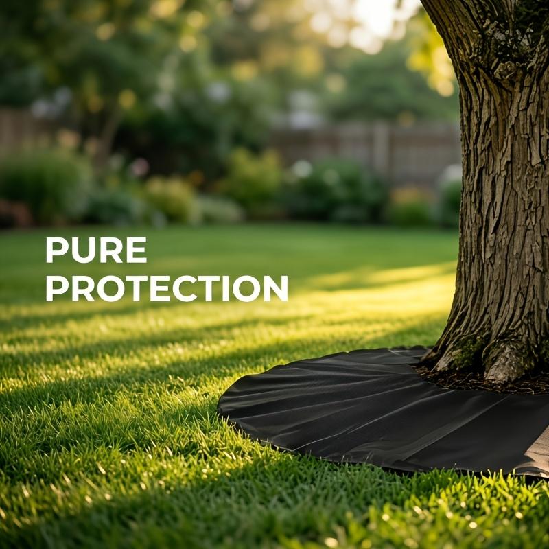 10Pcs Round Tree Weed Control Mat Heavy Duty Non Woven Landscape Fabric Mulch Ring Cover Outdoor Garden Tree Protector Mat