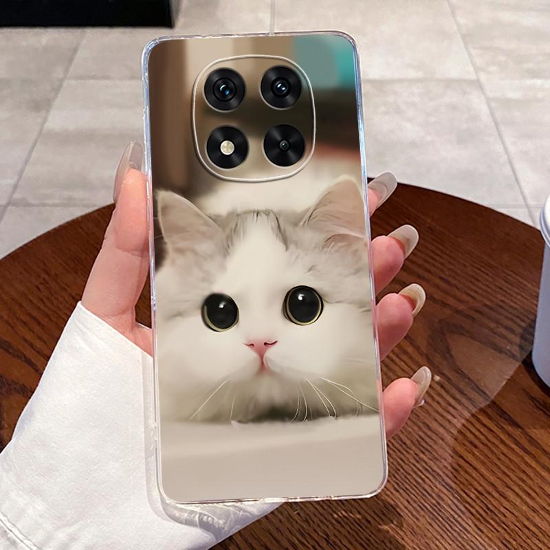 Cover For Xiaomi Poco X7 Case Luxury Aesthetic Cute Cat Fashion Astronaut Transparent Soft Silicone TPU Bumper Casing 24095PCADG