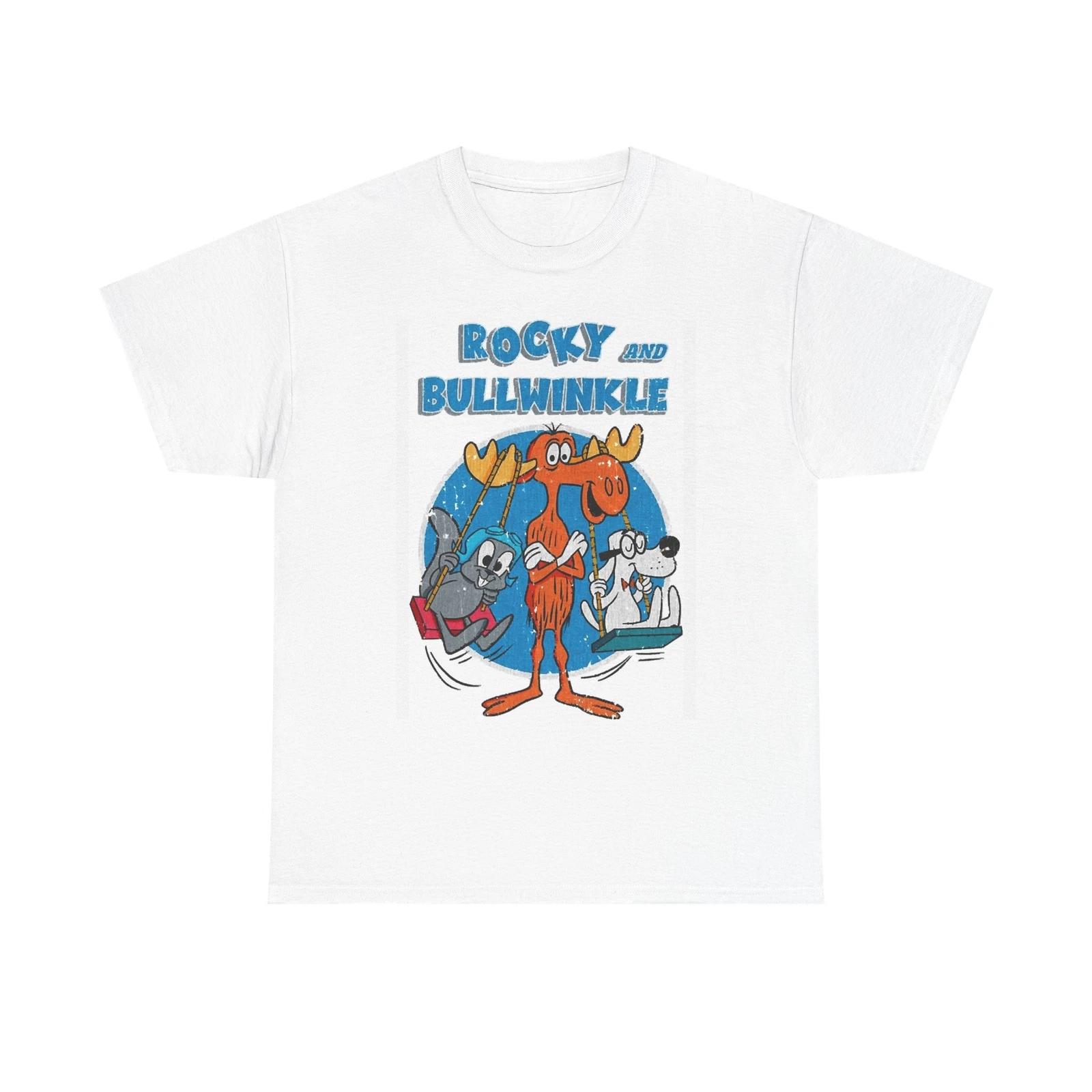 Men s and Women s T-shirts Rocky And Bullwinkle Graphic S