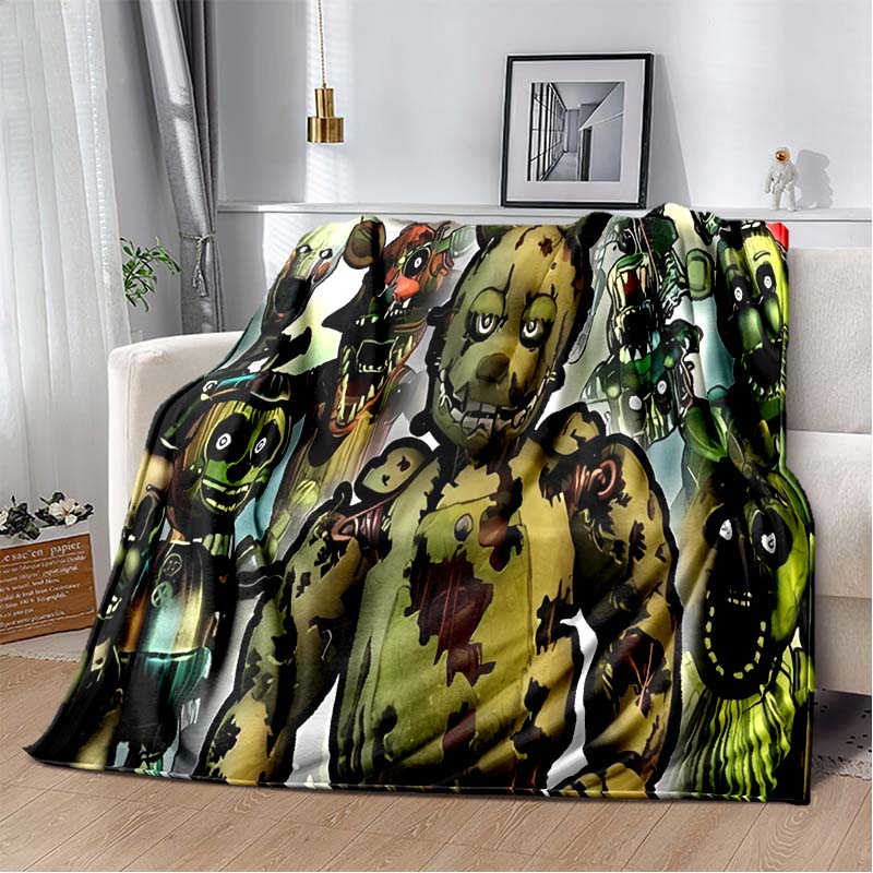3DTerror FNAF-Five-Nights At Freddys Printed Blanket Home Flannel Comfortable Warm Sofa Bed Portable Children Adult Gift Blanket