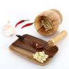 Bamboo Mortar Pestle Set Herbs Spices Crusher S-L Bamboo Garlic Jar Natural Bamboo Spice Grinder Mortar Pestle Set