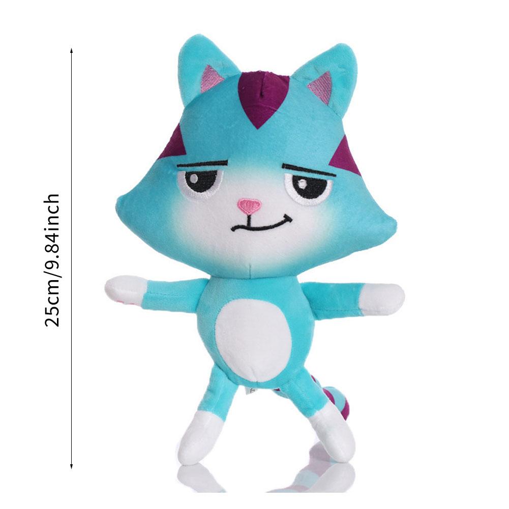 

Горячая Плюшевая Игрушка Дом Габби Меркат Мультяшная Мягкая Улыбающаяся Кошка Обнимашка Куклы Габби для Девочек Детские Подарки на День Рождения 02#