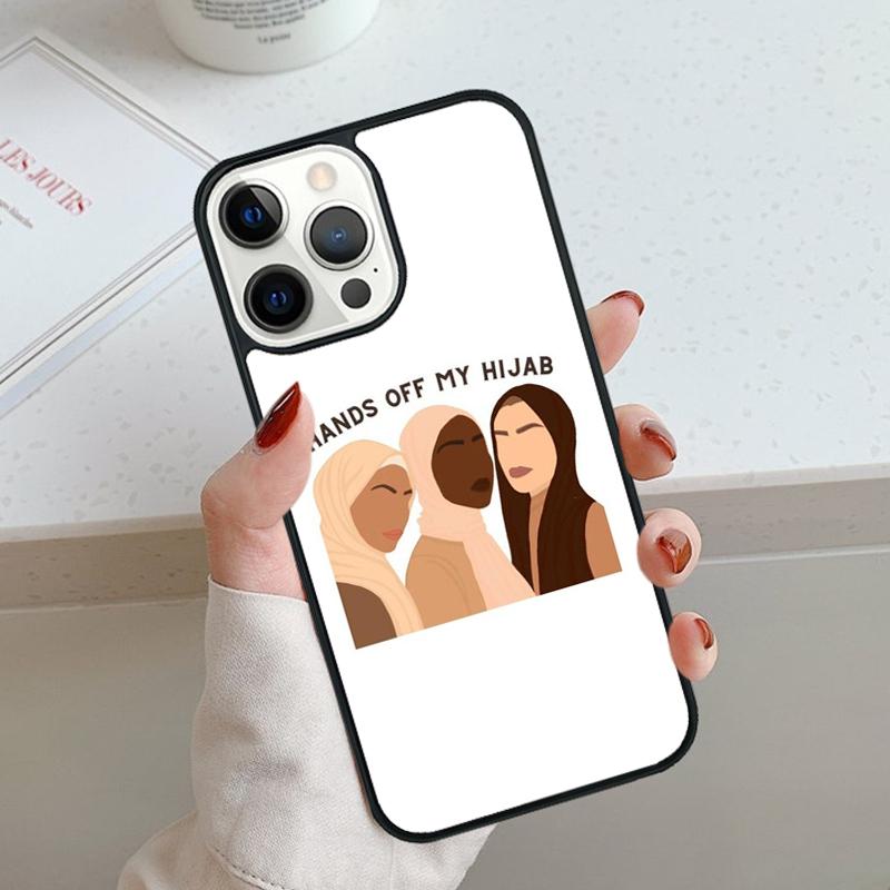

Muslim Islamic Eyes Arabic Hijab Girl Phone Case For iPhone 17 Air 11 12 13 14 15 16 Pro Max Cover For iPhone 17 Air Max Plus iPhone 11pro max