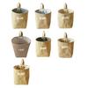 Cotton Linen Hanging Storage Bag Wall Mounted Storage Basket Small Folding Storage Bag with Handle for Keys Toys Cosmetics