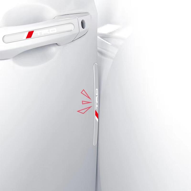 4KS Průhledný chránič proti kolizi dveří auta Nárazníková lišta Nálepka pro Toyota TRD GR Camry Corolla Yaris Chr Auris Avensis T25