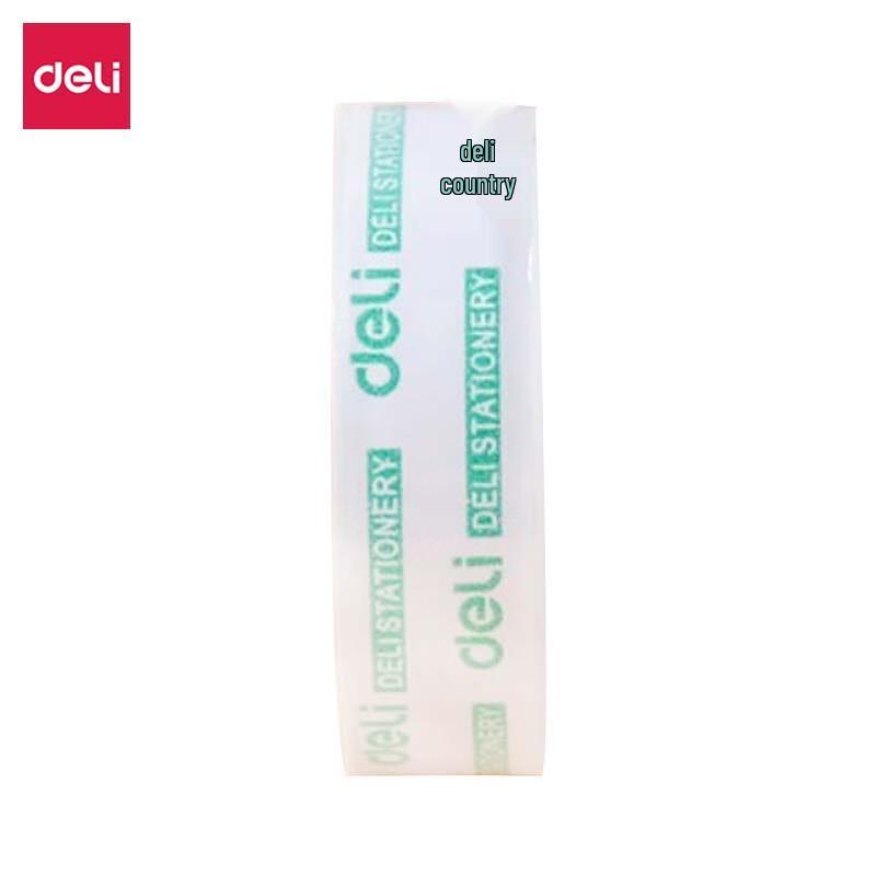 Deli Transparent Stationery Tape 8mm x 30 Yards (12 Rolls)
