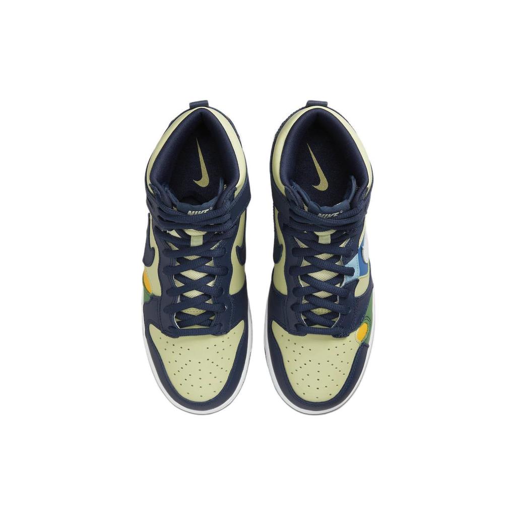 Nike  Dunk High See Through Women Sneakers Multi-Color Pistachio Midnight-Navy DQ7575-300