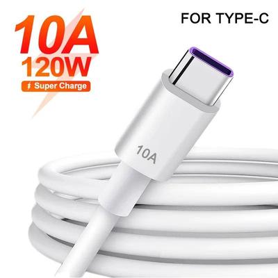 120W 10A USB Type C USB Cable Super Fast Charing Line for Xiaomi Samsung Huawei Honor Quick Charge USB C Cables Data Cord