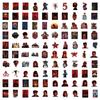 100 Stranger Things Season 5 Glossy Cartoon Stickers for Luggage, Computers, Motorcycles & Water Bottles