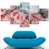 5 Panel Wall Art Canvas Print Amazing Flower Bouquet Roses Picture Modular Canvas Painting Aesthetic Room Decoration Poster