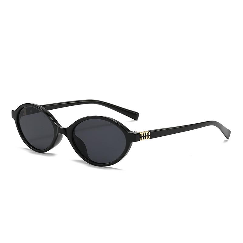 

YX 24 Cross-Border Trendy Cat-Eye Sunglasses: Unisex Retro Narrow Frame for Men and Women