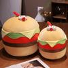 Plush Chicken Hamburger Toy Gourmet Stuffed Doll Bedroom Decoration Gift Kids