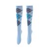 European & American Diamond Lattice Compression Leggings: High Elastic, Non-Snag, Slim Fit Cycling & Sports Socks