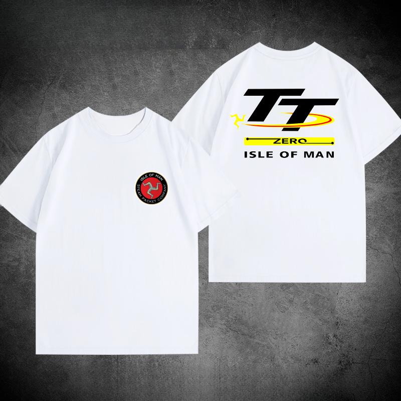 Isle of Unisex TT Motorcycle Clothes Heavy Motorcycle Enthusiasts Custom Round Neck Tshirt Short Sleeve Loose Tshirt Unisex 2026 New