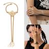 Punk Chain Link Wrist and Fingers Bracelets for Women Gothic Charm Hand Chains Jewelry Fashion Bracelets Accessories