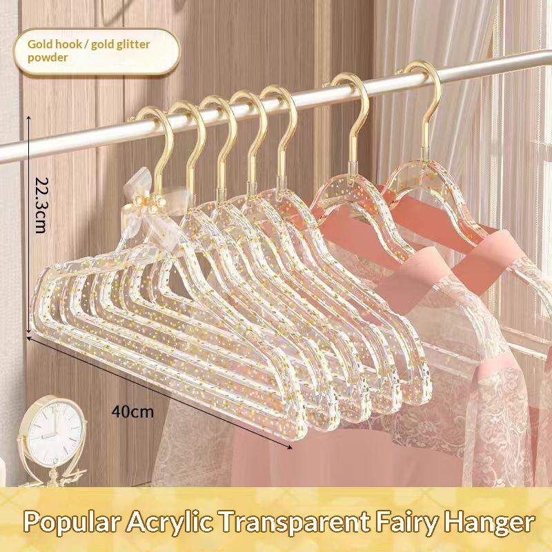 10Pcs Non Marking Anti Slip Clothes Hangers Lightweight Space Saver Hanger for Girls Dorm Closet Storage