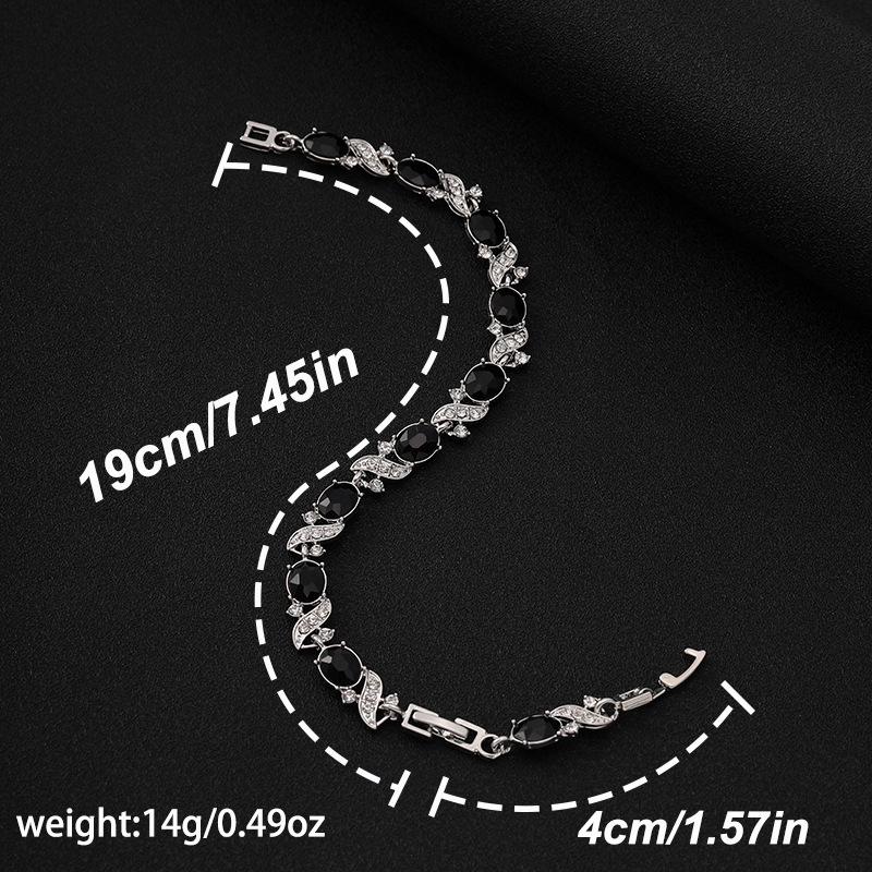 Europäisches und amerikanisches kreuzförmiges farbiges Schmuckstück Zirkon buntes Armband 11 Farben optional Damen