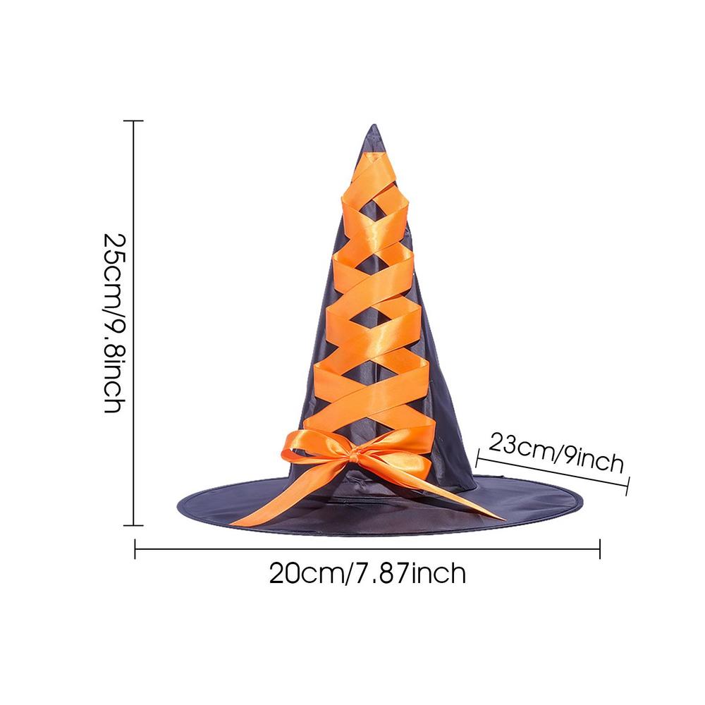 Halloween Witch Costume Broom Witch Hat with Flying Witch Broom Witch Hat for Kids Party Costume Accessories Stage Performance