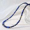 Wind High Quality Natural Lapis Lazuli Gypsophila Collarbone Chain Necklace Women