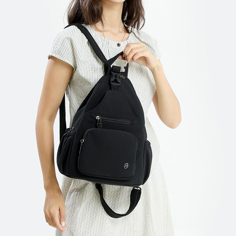 Backpack Crossbody Nylon Multifunctional Womens Chest Bag