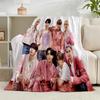 1PC K-pop Group Poses Flannel Blanket Gift, Suitable for Both Men And Women, Soft Ideal for Beds And Sofa, Birthday Or Christmas Gift