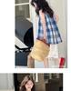Stylish Plaid Stripe Vest & Lace Hem Top Two-Piece Set for Girls - Summer 2026 Collection