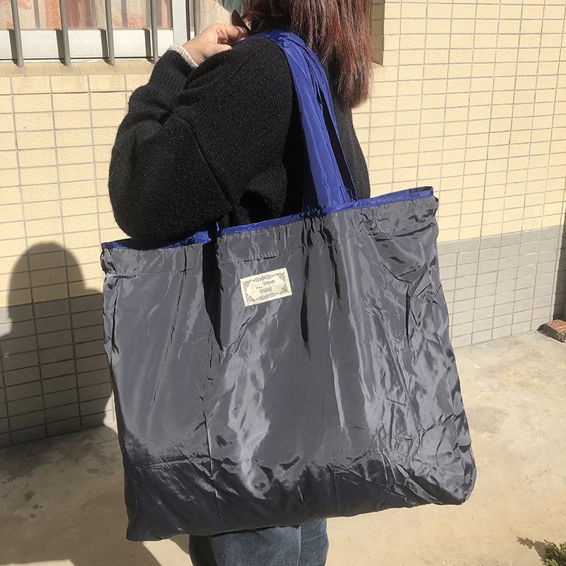 

Складная сумка-тоут большой вместимости с кулиской для хранения продуктов Large