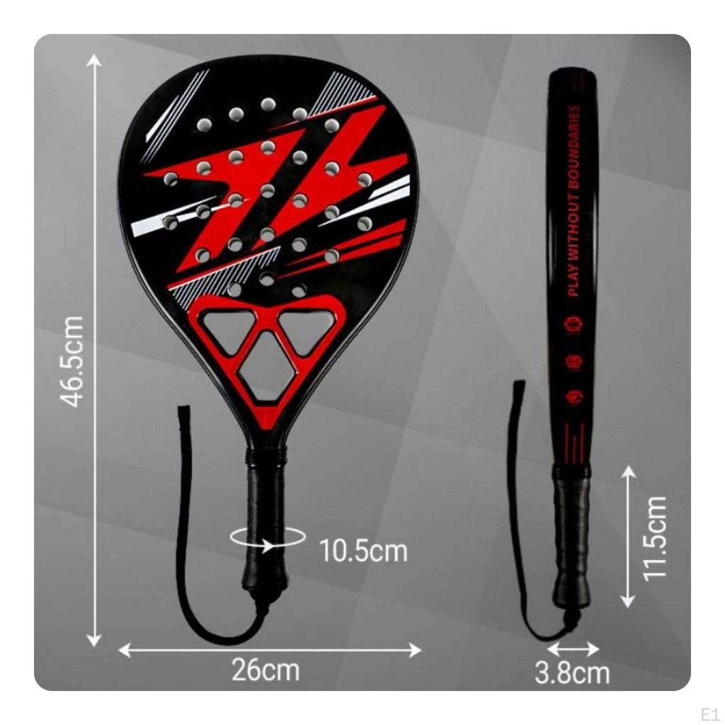 Lightweight Training Racket Sport Paddle Enhanced Resilience Fiberglass